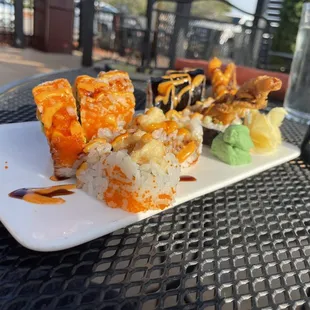 Spider Roll Salmon Tempura Roll