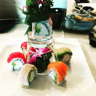 sushi, sushi and sashimi, food, sashimi