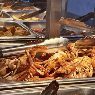 interior, chicken wings and fried chicken