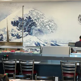 Wall mural in Umi Sushi