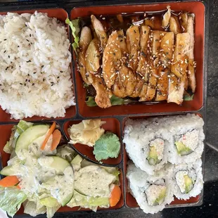 Chicken teriyaki bento