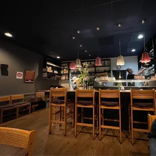 the interior of a restaurant