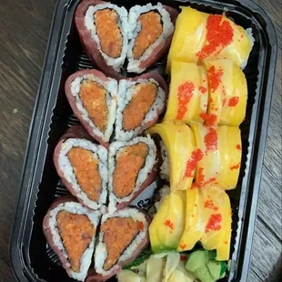 a meal in a plastic container