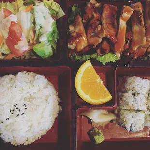 bento boxes with lots of options!!