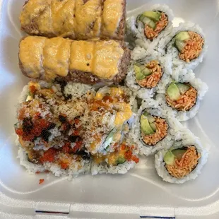15. Firecracker Roll 4. Spicy California Roll 14. Red Dragon Roll