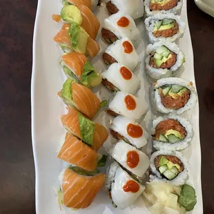 19. Shelby Township Roll 20. Ninja Roll and 6. Spicy Tuna Roll