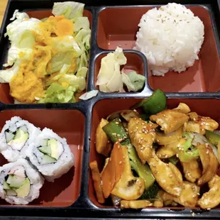 Bento box teriyaki chicken