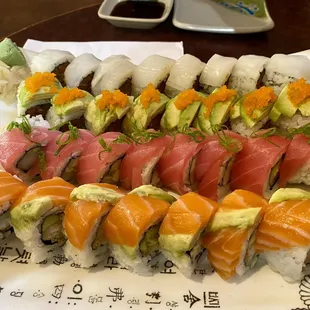 20. Ninja Roll, 8. Caterpillar Roll, 6. Michigan Roll, 19. Shelby Township Roll