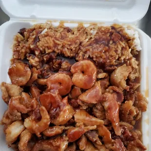 Chicken &amp; shrimp teriyaki