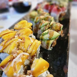 sushi, food, sashimi, sushi and sashimi