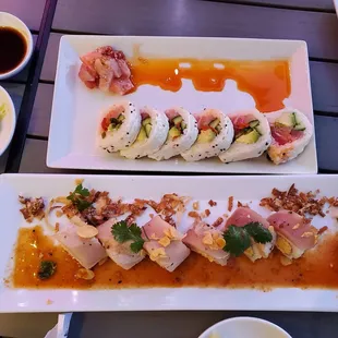 SYT and Crispy Onion Albacore Roll