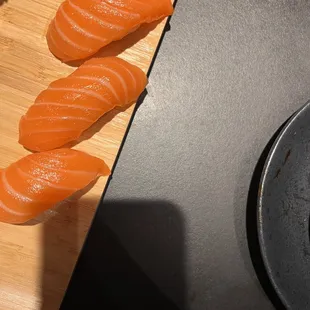 Salmon sashimi