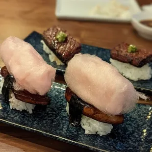 Foie gras with cotton candy