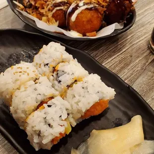 Spicy Tuna Roll &amp; Takoyaki