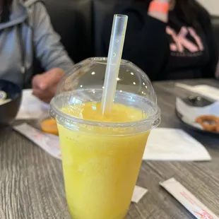 Mango smoothie was delicious