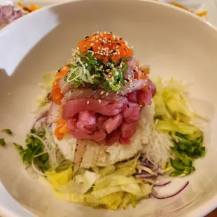 Spicy sashimi bibimbop (Korean  style)