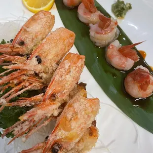 sweet shrimip sashimi