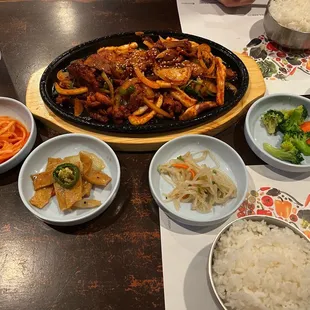 spicy squid &amp; pork belly stir fry