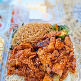 Spicy Chicken and Spicy Pork Combo