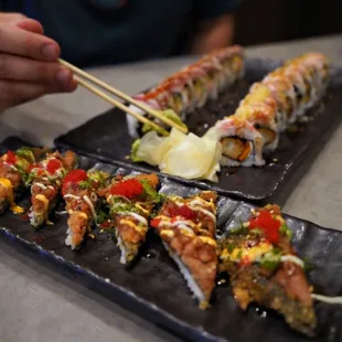 Roll: Pizza, sweetheart, and Smokey dragon