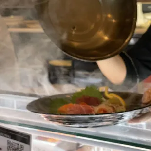 Omakase: Smoked Sashimi