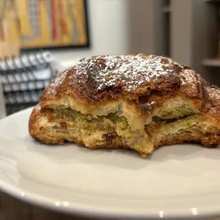 Pistachio chocolate croissant