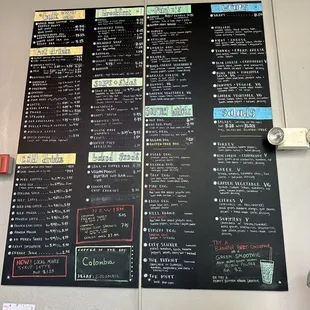 Changing menu, lots of options!