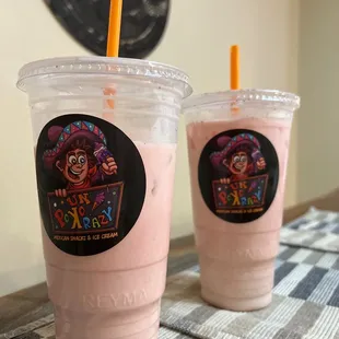 Gotta try the 1/2 horchata 1/2 strawberry. Really good drink