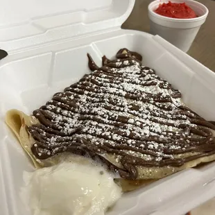 Plain Nutella crepe