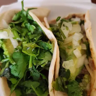 Ground beef tacos ...
