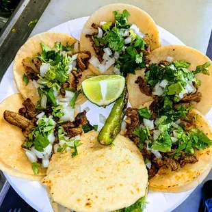 Mini tacos and gordita