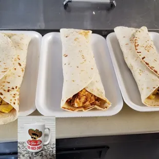 Breakfast burrito muy Sabrosos