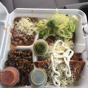 Enchilada plate