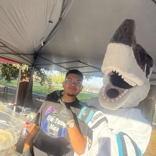 SHARKY at our 400 person event for YMCAs 50 th anniversary