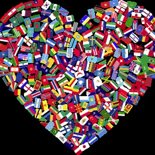 A United Nations Flag representing the love of many nations