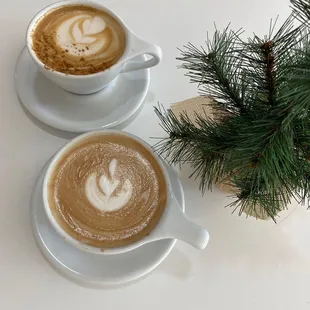 2 Leches Latte and Horchata Latte. Sooo good it&apos;s unreal