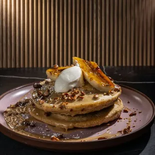 a stack of pancakes on a plate