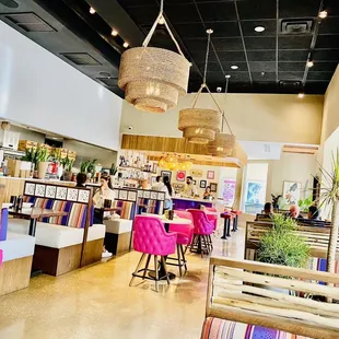 the interior of a restaurant