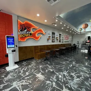 interior, sushi and sashimi