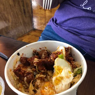 Spicy chicken bowl