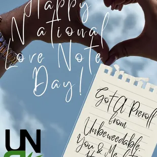 Happy National love note day!