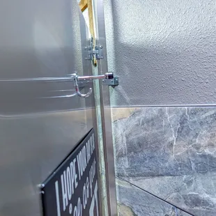 a stainless steel refrigerator