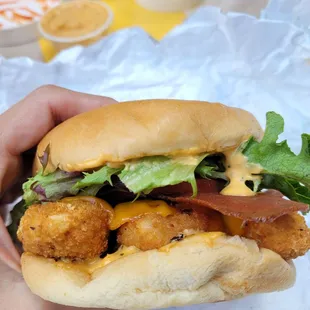 The Buffalo chicken sandwich. Yum!