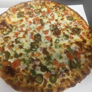 a whole pizza