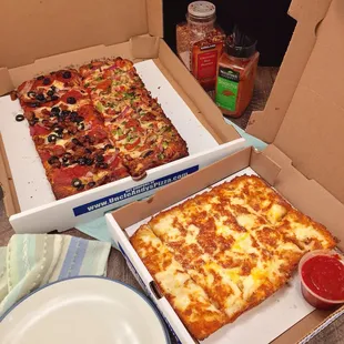 Our standard #PizzaFriday order. Always have to have the triple cheese bread!