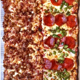 pizza, food