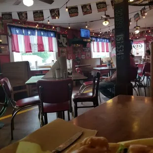 Inside the restaurant