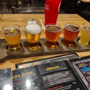 Beer flights!