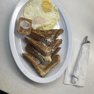 Think French toast with two eggs