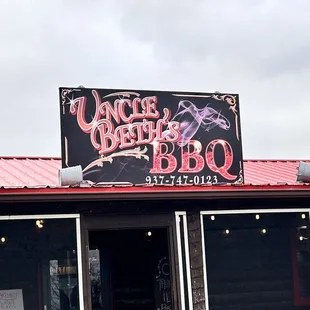 the front of the restaurant